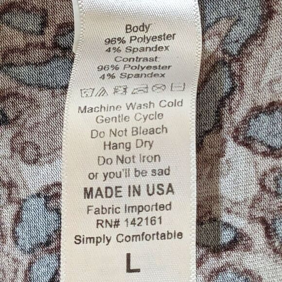 LuLaRoe Leopard Print Randy T Dress Size Large - Picture 6 of 9